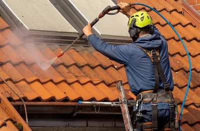 Démoussage et hydrofuge de toiture à Marçais